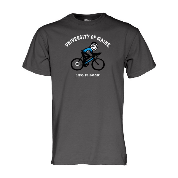 Life Is Good University of Maine Biking Tee